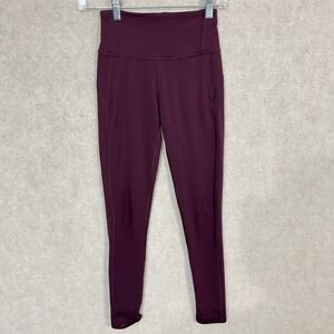 Vuori Pace High‎ Rise Leggings Port Wine Women's Size XS